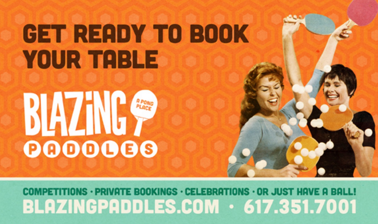 Blazing Paddles Get Ready to Book Your Table campaign
