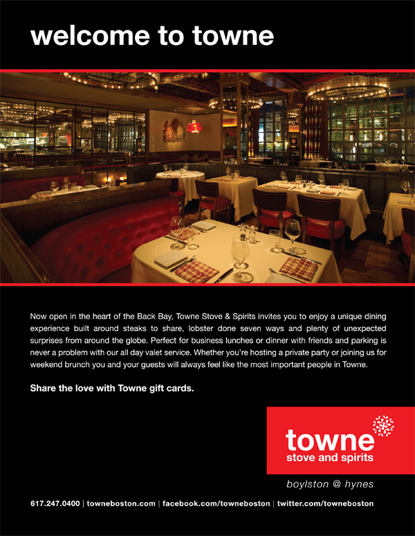 Welcome to Towne interior ad